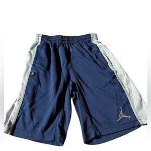 AIR JORDAN DRI-FIT ATHLETIC SHORTS YOUTH M 10-12 NAVY/GRAY STREETWEAR BASKETALL